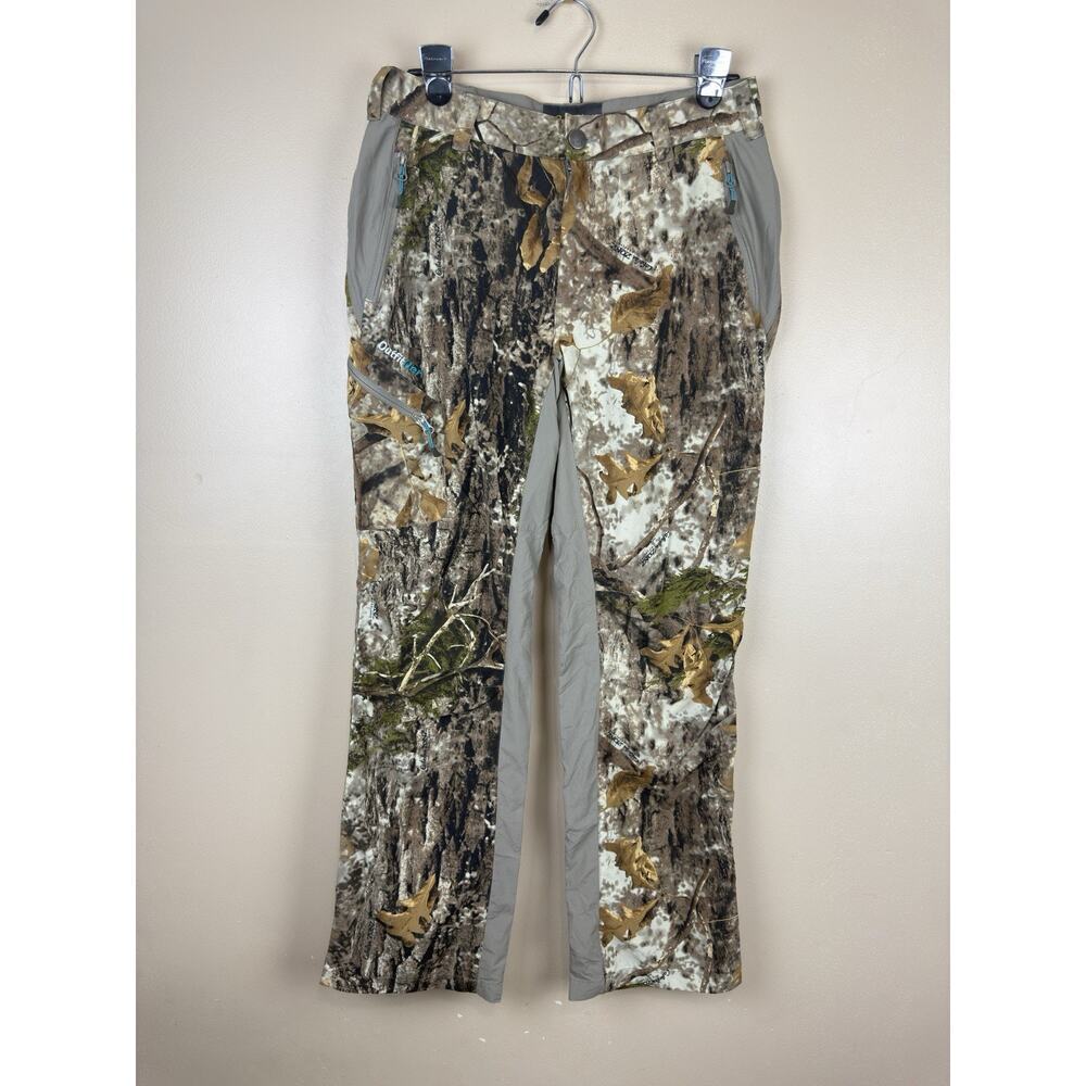 Cabela’s Zonz Woodlands Camo Pants Womens Size 8 “Outfit Her” Polyester Hunting